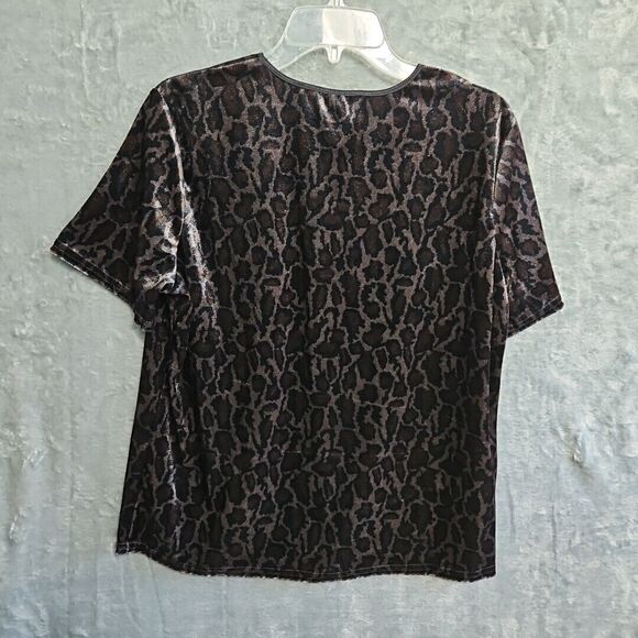 kathie lee collection xl 2 Piece Skirt Top animal print solt velour pullon skirt - Picture 12 of 14